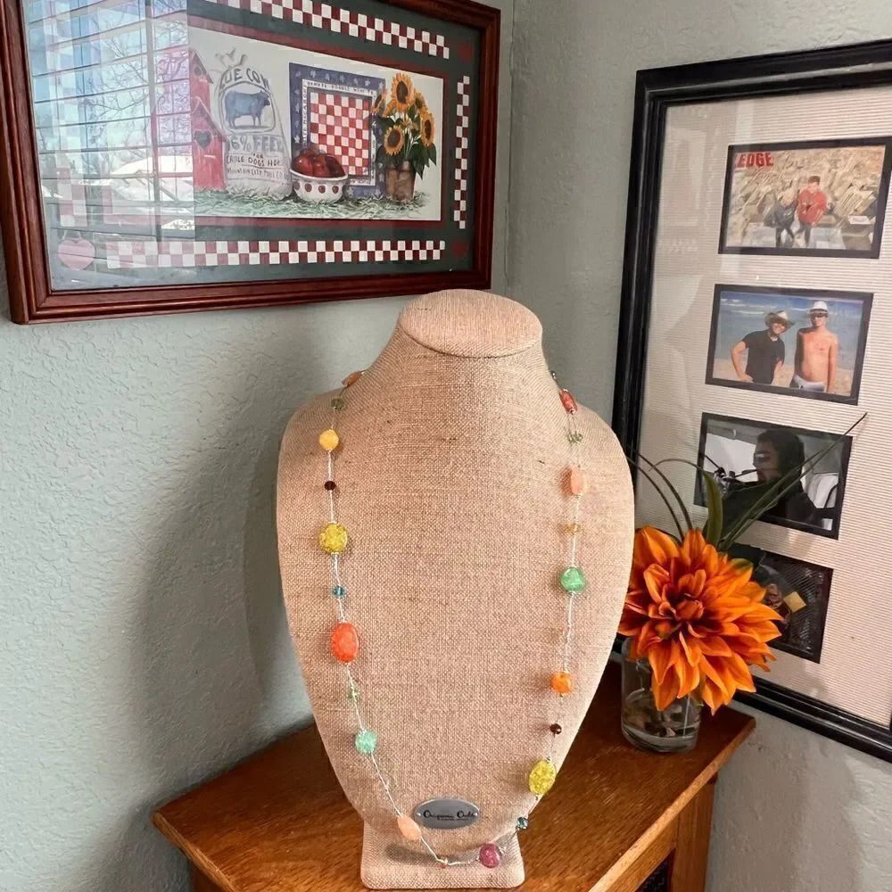 Brand New Premier Designs Jewelry Multi Colored Jewel Necklace PDNK